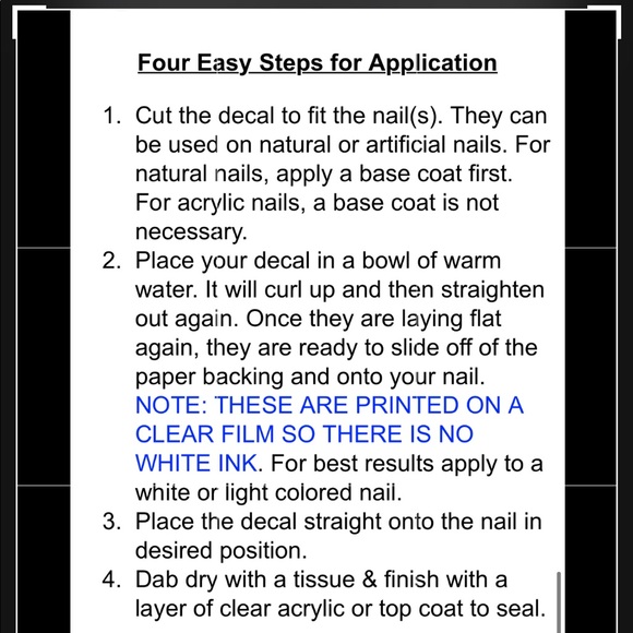 💌BO/GO$6 🏀 New York Knicks Water Transfer Nail Decals NBA - Picture 4 of 4